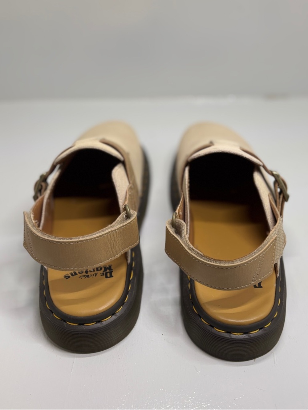 Dr. Martens Jorge II Slingback Mule Suede Beige Tan Men’s 11 EU45 Comfort Clog - Picture 9 of 14